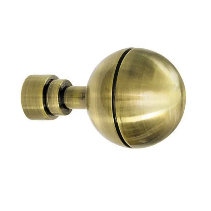 Lot 2 embouts de tringle "sphère unie"