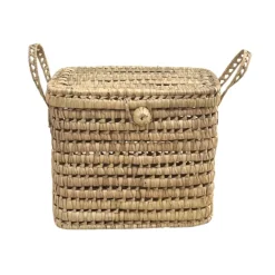 Malle de rangement feuille de palmier
