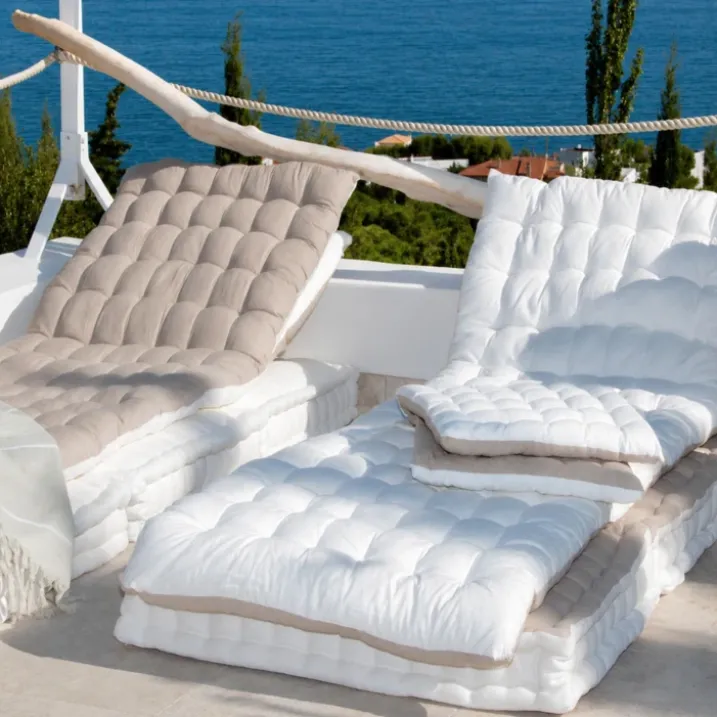 Matelas bain de soleil matelassé coton lavé