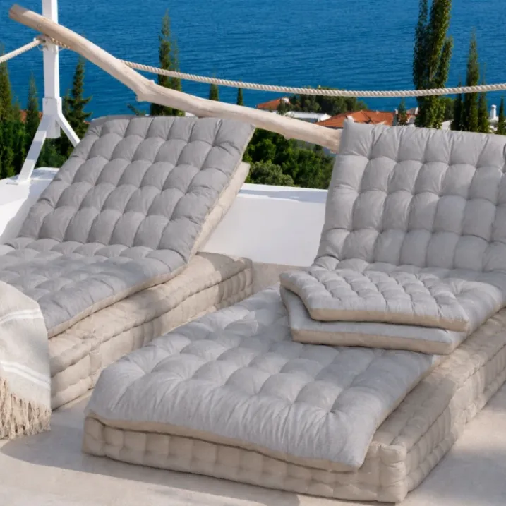 Matelas bain de soleil matelassé coton lavé