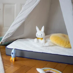 Matelas bébé face été / face hiver avec garnissage laine et soutien ferme