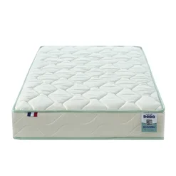 Matelas bébé face été / face hiver en coton bio soutien ferme