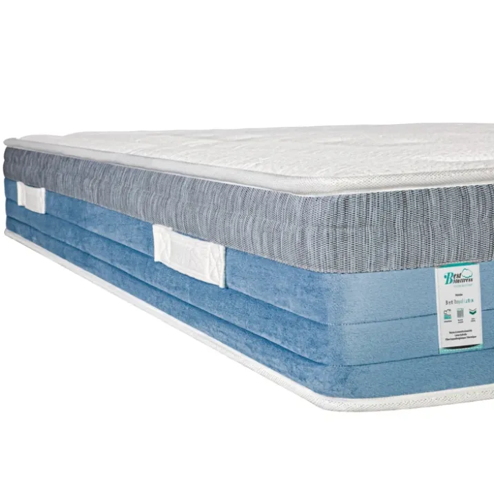Matelas ressorts ensachés et mémoire de forme 27 cm - Soutien ferme