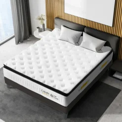 Matelas à ressorts ensachés et mémoire de forme