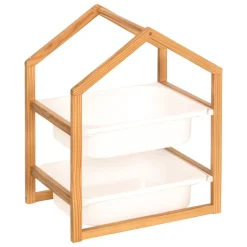 Meuble de rangement enfant avec 2 bacs amovibles