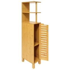 Meuble de salle de bain en bambou