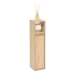Meuble dérouleur papier toilette avec rangements intégrés