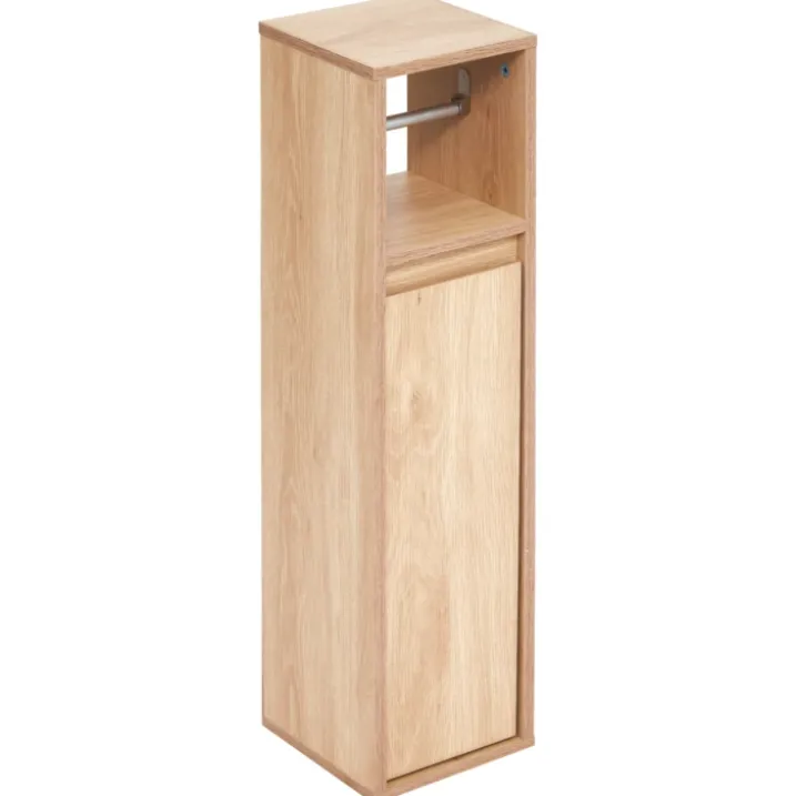 Meuble dérouleur papier toilette avec rangements intégrés