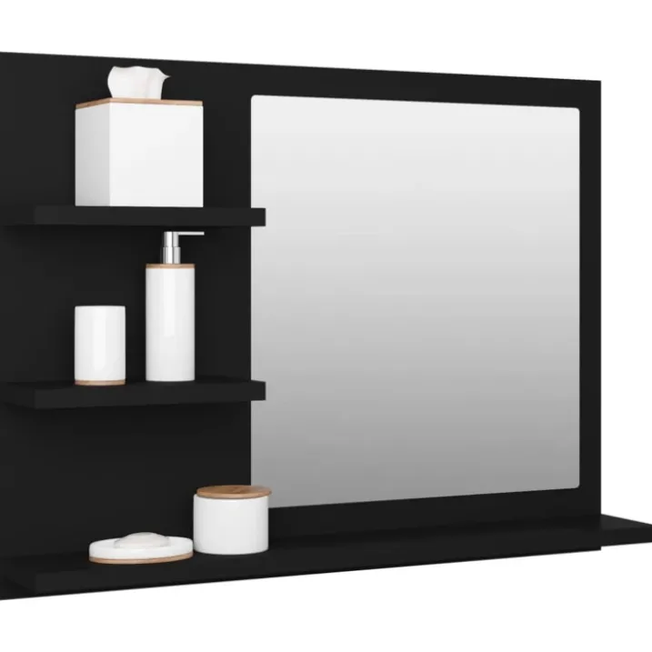 Miroir de salle de bain avec rangements