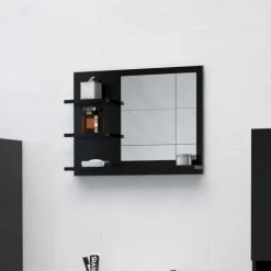 Miroir de salle de bain avec rangements