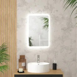 Miroir rectangulaire à leds