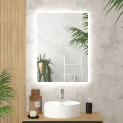 Miroir rectangulaire à leds