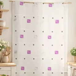 Modulable brodé motif de carrés colorés