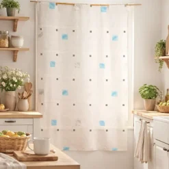 Modulable brodé motif de carrés colorés