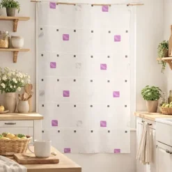 Modulable brodé motif de carrés colorés