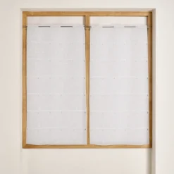 Modulable brodé à motif feuilles et fleurs
