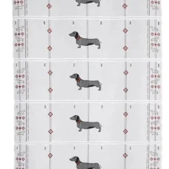 Modulable brodé à motifs de teckels