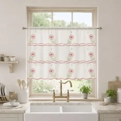 Modulable brodé à motifs fleuris