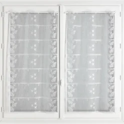 Modulable en maille brodée motif feuilles