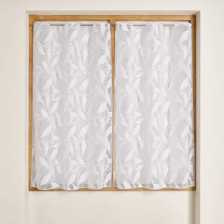 Modulable en maille à motif feuilles