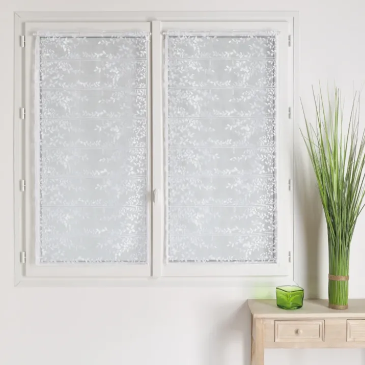Modulable maille 100% polyester motif feuille