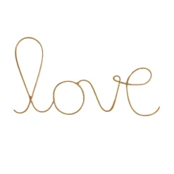 Mot fil de laiton doré "LOVE"