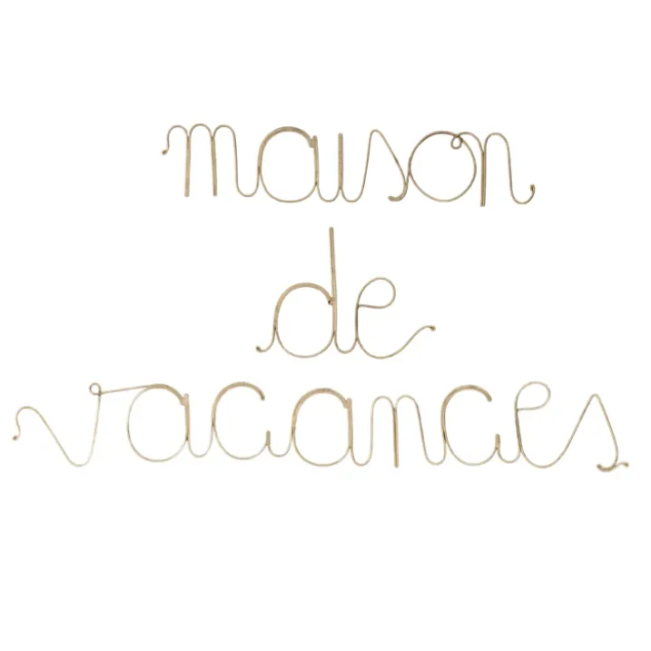 Mot fil de laiton "MAISON DE VACANCES"