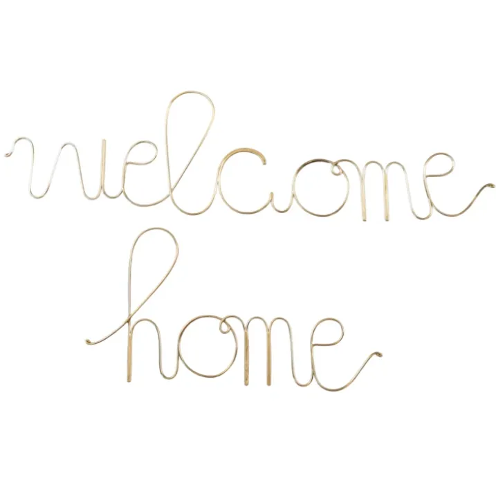 Mot fil de laiton "WELCOME HOME"