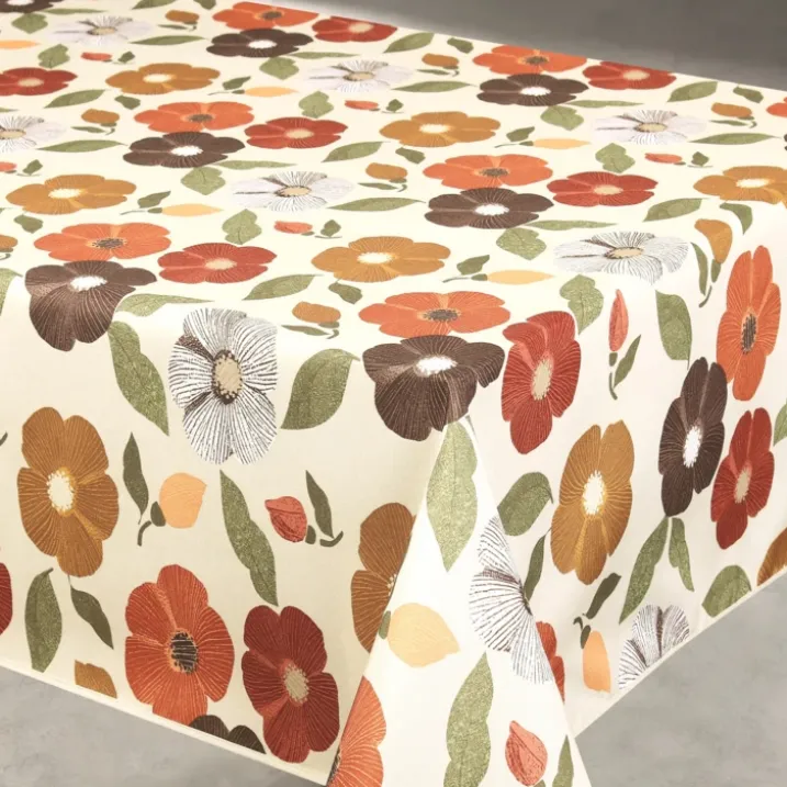 Nappe anti tache à fleurs
