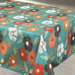Nappe anti tache à fleurs