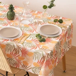 Nappe anti tâche à motif exotique