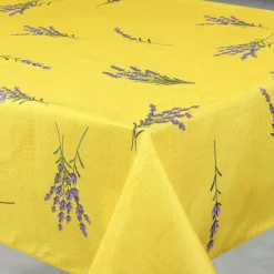 Nappe anti-tâche rectangle motif lavande