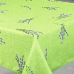 Nappe anti-tâche rectangle motif lavande