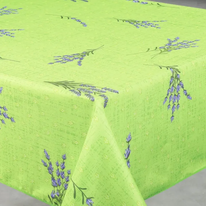 Nappe anti-tâche rectangle motif lavande