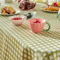 Nappe en coton vichy pour table rectangulaire
