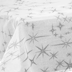 Nappe festive à effet canevas étoilé