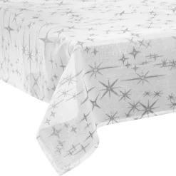 Nappe festive à effet canevas étoilé