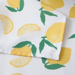 Nappe rectangle anti tache imprimée citron