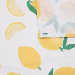 Nappe rectangle anti tache imprimée citron