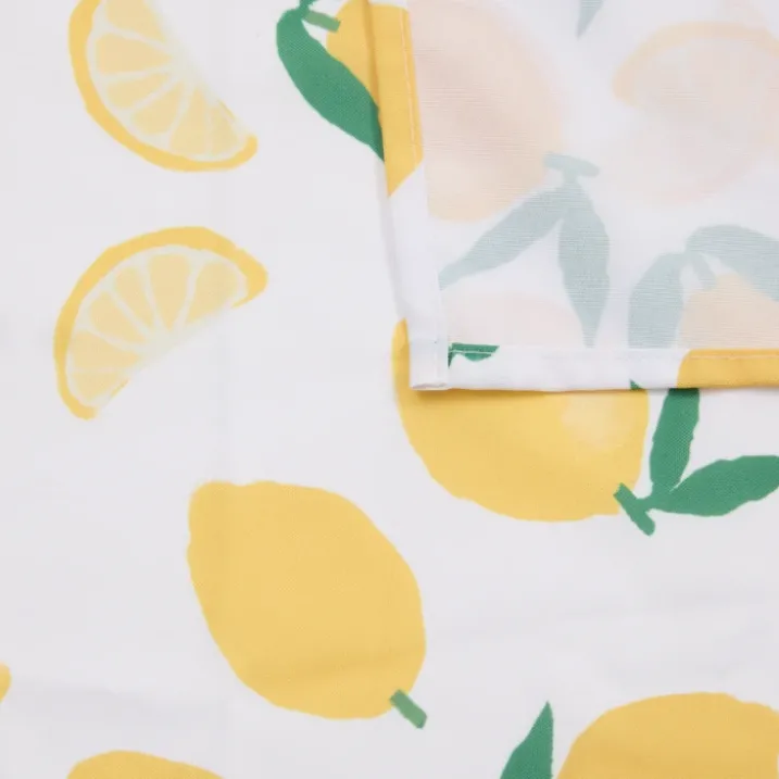 Nappe rectangle anti tache imprimée citron