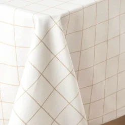 Nappe rectangle à carreaux en polycoton