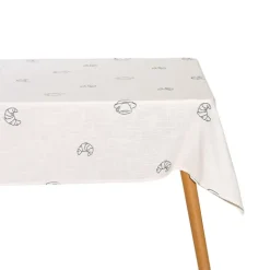 Nappe rectangulaire coton déperlant à motifs croissants
