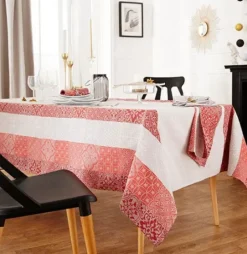 Nappe Rectangulaire Enduite "Mosaïque"