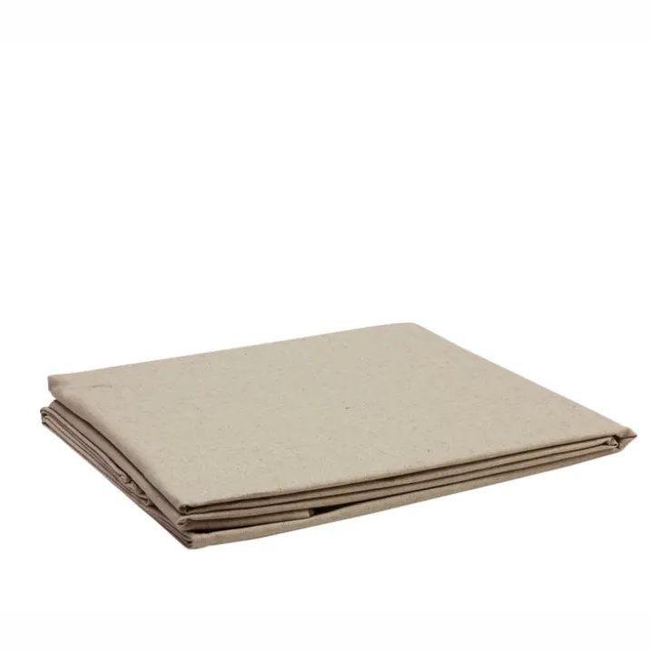 Nappe rectangulaire en lin et coton enduit anti-tache