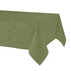 Nappe rectangulaire en polycoton jacquard enduit anti-tache