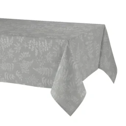 Nappe rectangulaire en polycoton jacquard enduit anti-tache