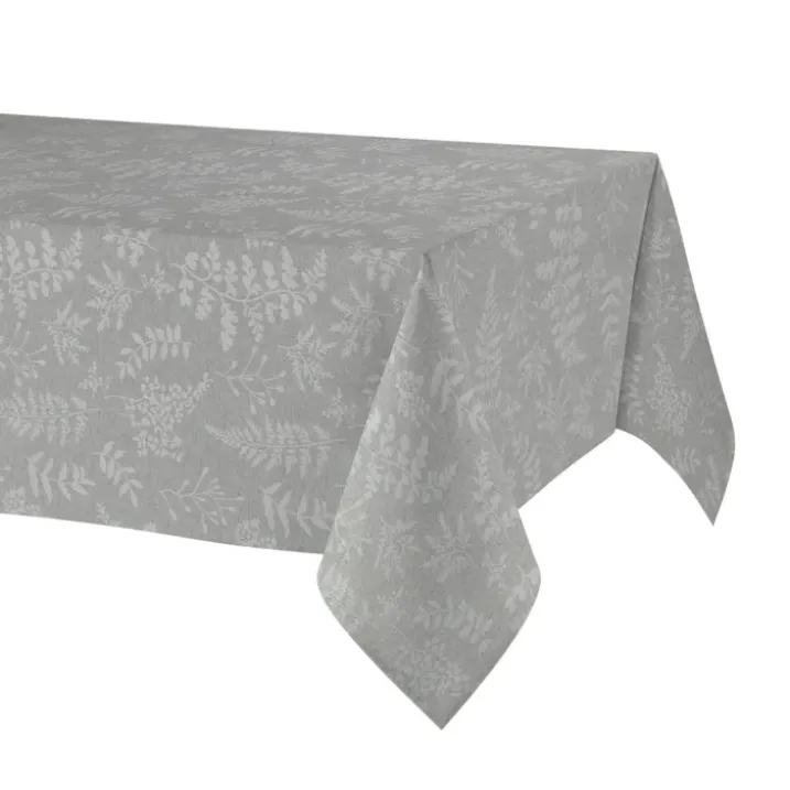 Nappe rectangulaire en polycoton jacquard enduit anti-tache