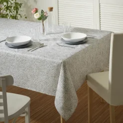 Nappe rectangulaire en polycoton enduit anti-tache graphique