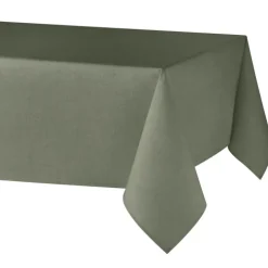 Nappe rectangulaire en polycoton enduit anti-tache unie
