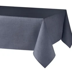 Nappe rectangulaire en polycoton enduit anti-tache unie